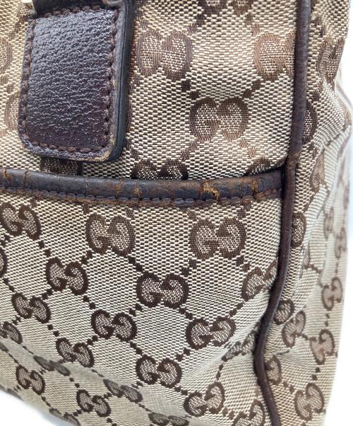 GUCCI（グッチ）GUCCI (グッチ) ハンドバッグ　シェリーライン ブラウンの古着・服飾アイテム
