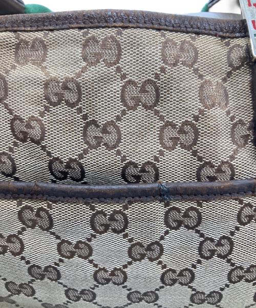 GUCCI（グッチ）GUCCI (グッチ) ハンドバッグ　シェリーライン ブラウンの古着・服飾アイテム