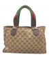 GUCCI（グッチ）の古着「ハンドバッグ　シェリーライン」｜ブラウン