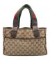 GUCCI (グッチ) ハンドバッグ　シェリーライン ブラウン：15000円
