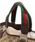 中古・古着 GUCCI (グッチ) ハンドバッグ　シェリーライン ブラウン：15000円