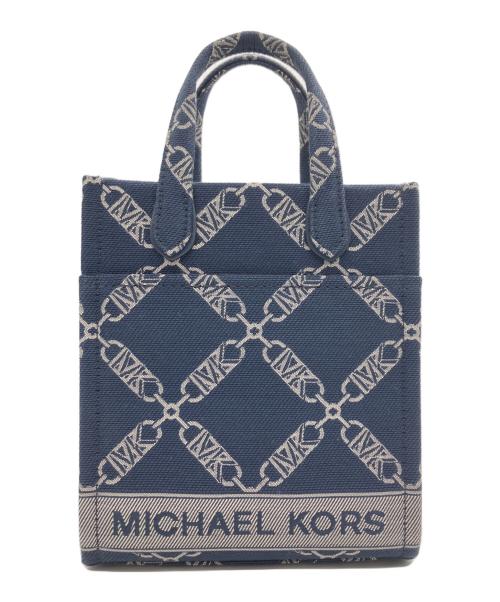 MICHAEL KORS（マイケルコース）MICHAEL KORS (マイケルコース) GIGIエンバイヤシグネチャーロゴエクストラスモール ネイビーの古着・服飾アイテム