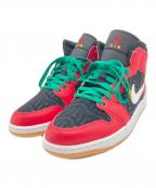 NIKEナイキ）の古着「Air Jordan 1 Mid "Christmas"」｜ブラック×レッド