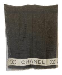 CHANEL（シャネル）の古着「大判ストール」｜ブラック