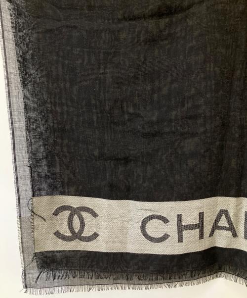 CHANEL（シャネル）CHANEL (シャネル) 大判ストール ブラックの古着・服飾アイテム