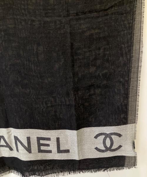 CHANEL（シャネル）CHANEL (シャネル) 大判ストール ブラックの古着・服飾アイテム
