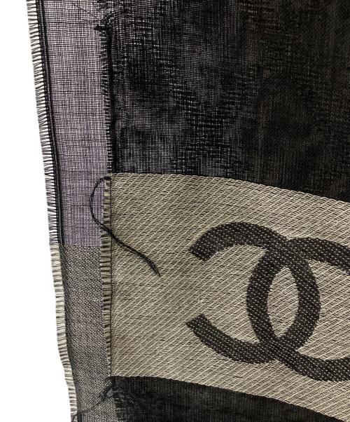 CHANEL（シャネル）CHANEL (シャネル) 大判ストール ブラックの古着・服飾アイテム