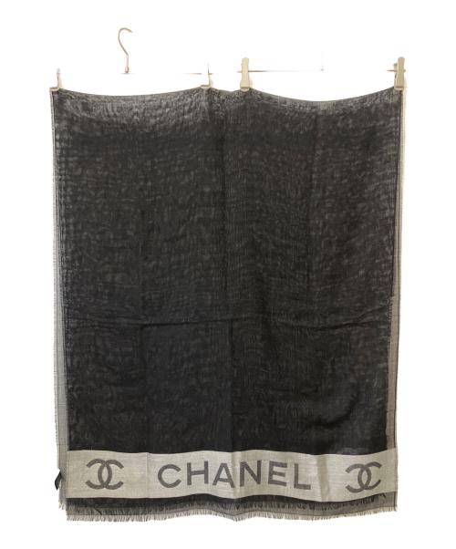 CHANEL（シャネル）CHANEL (シャネル) 大判ストール ブラックの古着・服飾アイテム