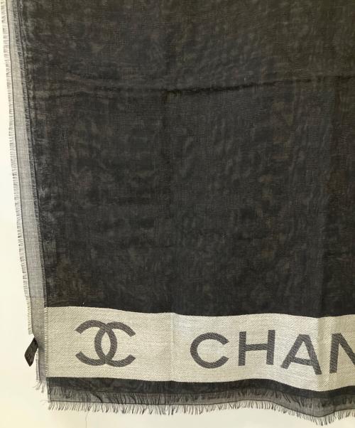 CHANEL（シャネル）CHANEL (シャネル) 大判ストール ブラックの古着・服飾アイテム