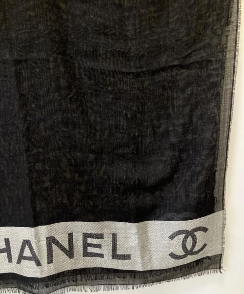 CHANEL（シャネル）CHANEL (シャネル) 大判ストール ブラックの古着・服飾アイテム