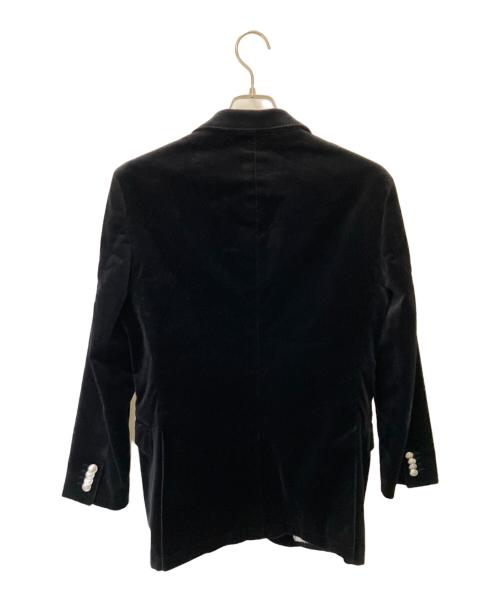 BURBERRY BLACK LABEL（バーバリーブラックレーベル）BURBERRY BLACK LABEL (バーバリーブラックレーベル) ベロアテーラードジャケット ブラック サイズ:Sの古着・服飾アイテム