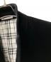 中古・古着 BURBERRY BLACK LABEL (バーバリーブラックレーベル) ベロアテーラードジャケット ブラック サイズ:S：9000円