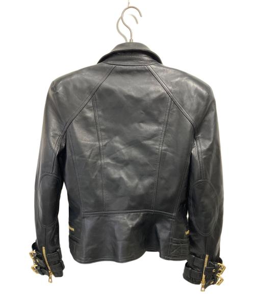 H&M（エイチアンドエム）H&M (エイチアンドエム) BALMAIN (バルマン) ダブルライダースジャケット ブラック サイズ:40の古着・服飾アイテム