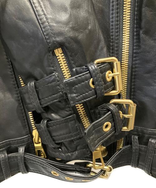 H&M（エイチアンドエム）H&M (エイチアンドエム) BALMAIN (バルマン) ダブルライダースジャケット ブラック サイズ:40の古着・服飾アイテム