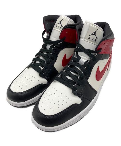 NIKE（ナイキ）NIKE (ナイキ) WMNS AIR JORDAN 1 MID ホワイト×ブラック×レッド サイズ:29.0cm 未使用品の古着・服飾アイテム