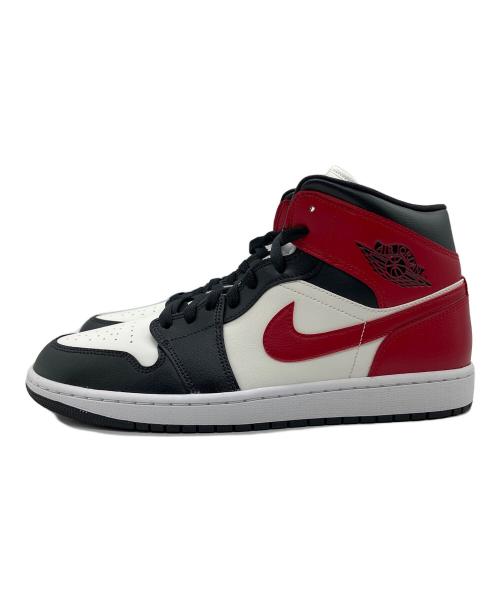 NIKE（ナイキ）NIKE (ナイキ) WMNS AIR JORDAN 1 MID ホワイト×ブラック×レッド サイズ:29.0cm 未使用品の古着・服飾アイテム