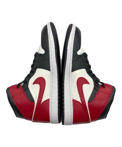 NIKE（ナイキ）NIKE (ナイキ) WMNS AIR JORDAN 1 MID ホワイト×ブラック×レッド サイズ:29.0cm 未使用品の古着・服飾アイテム