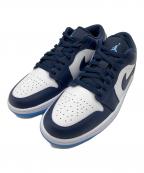 NIKEナイキ）の古着「AIR JORDAN 1 LOW」｜ネイビー×ホワイト