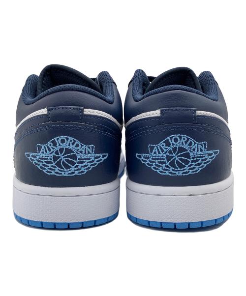 NIKE（ナイキ）NIKE (ナイキ) AIR JORDAN 1 LOW ネイビー×ホワイト サイズ:27cm 未使用品の古着・服飾アイテム