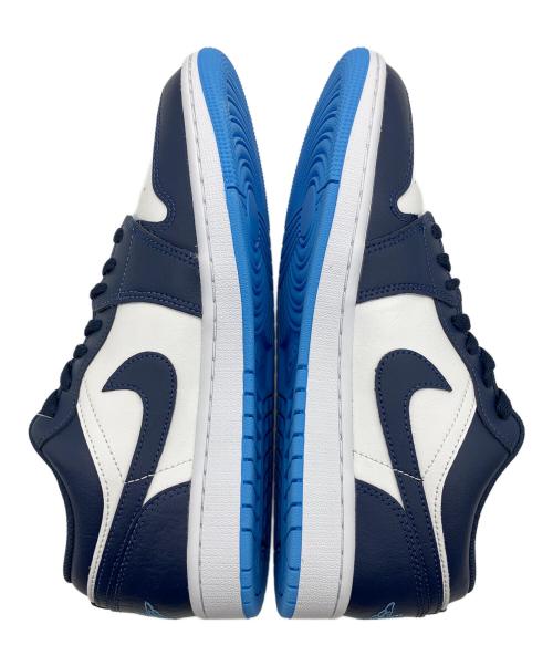 NIKE（ナイキ）NIKE (ナイキ) AIR JORDAN 1 LOW ネイビー×ホワイト サイズ:27cm 未使用品の古着・服飾アイテム