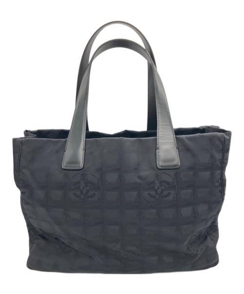 CHANEL（シャネル）CHANEL (シャネル) ニュートラベルライン トートMM ブラックの古着・服飾アイテム