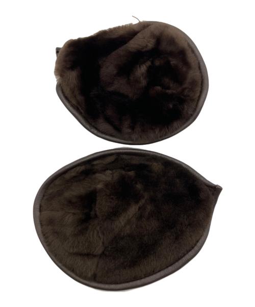 SHEARLING（シャーリング）SHEARLING (シャーリング) レザームートンジャケット ブラウン サイズ:48の古着・服飾アイテム