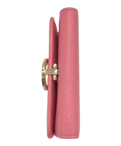 BVLGARI（ブルガリ）BVLGARI (ブルガリ) ロゴクリップ キーケース ピンクの古着・服飾アイテム