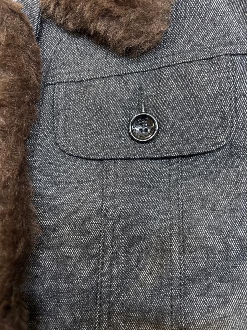 DOLCE & GABBANA（ドルチェ＆ガッバーナ）DOLCE & GABBANA (ドルチェ＆ガッバーナ) ファーデニムジャケット ブラック サイズ:42の古着・服飾アイテム