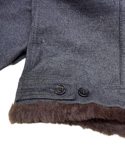 DOLCE & GABBANA（ドルチェ＆ガッバーナ）DOLCE & GABBANA (ドルチェ＆ガッバーナ) ファーデニムジャケット ブラック サイズ:42の古着・服飾アイテム