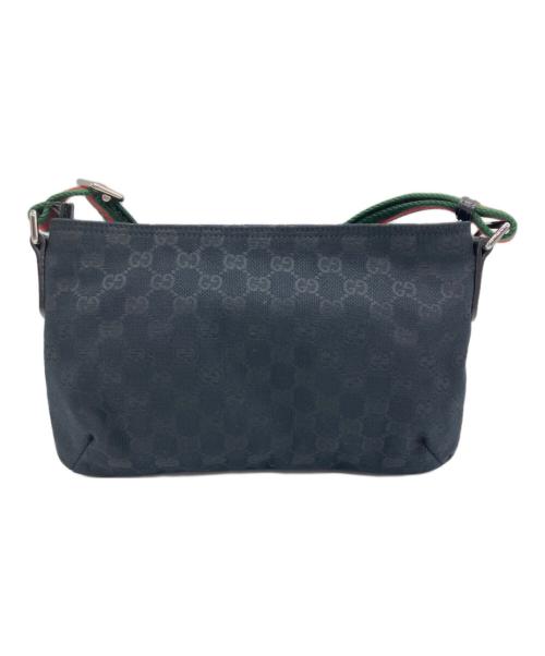 GUCCI（グッチ）GUCCI (グッチ) GGキャンバスショルダーバッグ ブラックの古着・服飾アイテム