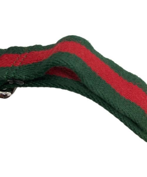 GUCCI（グッチ）GUCCI (グッチ) GGキャンバスショルダーバッグ ブラックの古着・服飾アイテム