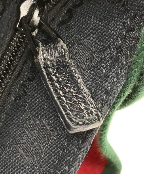 GUCCI（グッチ）GUCCI (グッチ) GGキャンバスショルダーバッグ ブラックの古着・服飾アイテム