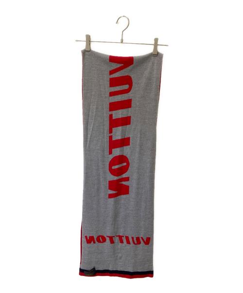LOUIS VUITTON（ルイ ヴィトン）LOUIS VUITTON (ルイ ヴィトン) エシャルプ LV フォワード レッド×グレーの古着・服飾アイテム