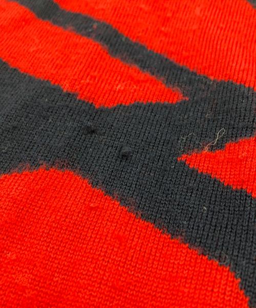 LOUIS VUITTON（ルイ ヴィトン）LOUIS VUITTON (ルイ ヴィトン) エシャルプ LV フォワード レッド×グレーの古着・服飾アイテム