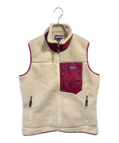 Patagonia（パタゴニア）Patagonia (パタゴニア) クラシックレトロXベスト ベージュ×レッド サイズ:L 未使用品の古着・服飾アイテム