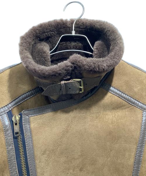 Tanns of Taunton（タンズ・オブ・トーントン）Tanns of Taunton (タンズ・オブ・トーントン) ムートンジャケット ブラウン サイズ:42の古着・服飾アイテム