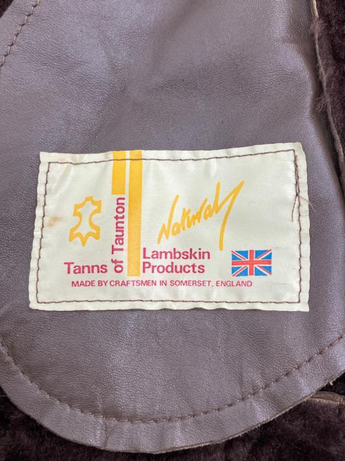 Tanns of Taunton（タンズ・オブ・トーントン）Tanns of Taunton (タンズ・オブ・トーントン) ムートンジャケット ブラウン サイズ:42の古着・服飾アイテム