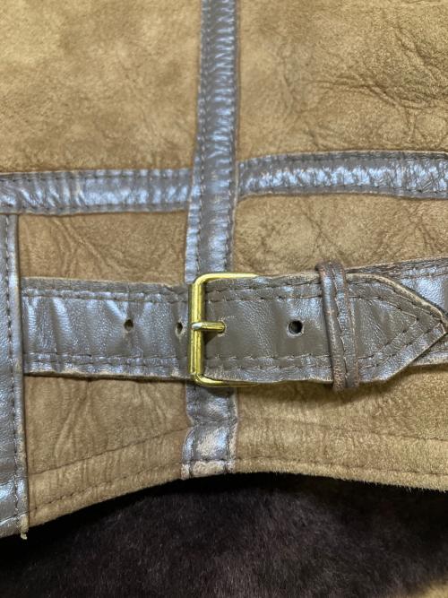 Tanns of Taunton（タンズ・オブ・トーントン）Tanns of Taunton (タンズ・オブ・トーントン) ムートンジャケット ブラウン サイズ:42の古着・服飾アイテム