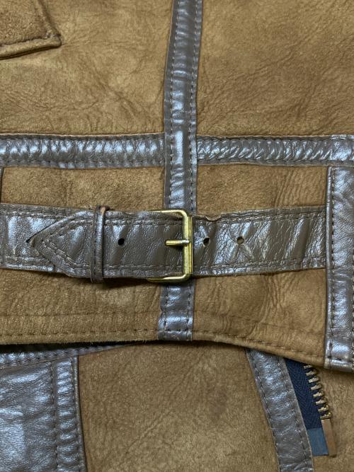 Tanns of Taunton（タンズ・オブ・トーントン）Tanns of Taunton (タンズ・オブ・トーントン) ムートンジャケット ブラウン サイズ:42の古着・服飾アイテム