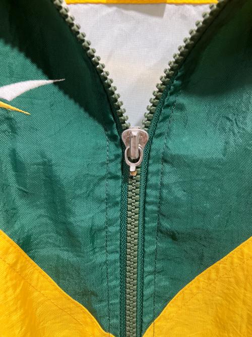 REEBOK（リーボック）REEBOK (リーボック) NFL ナイロンジャケット グリーン×イエロー サイズ:XLの古着・服飾アイテム