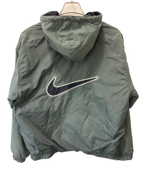 NIKE（ナイキ）NIKE (ナイキ) 中綿ナイロンジャケット グリーン×ブラック サイズ:Mの古着・服飾アイテム