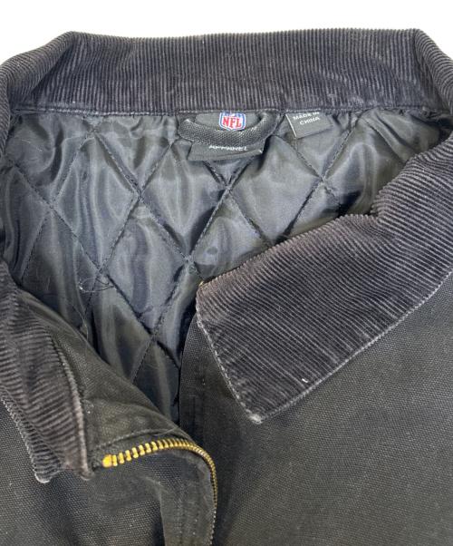 NFL（ナショナル・フットボール・リーグ）NFL (ナショナル・フットボール・リーグ) 襟コーデュロイワークジャケット ブラック サイズ:2XLの古着・服飾アイテム
