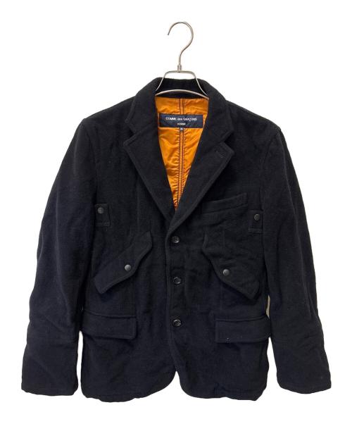 COMME des GARCONS HOMME（コムデギャルソン オム）COMME des GARCONS HOMME (コムデギャルソン オム) 3Bウールジャケット ブラック サイズ:Mの古着・服飾アイテム