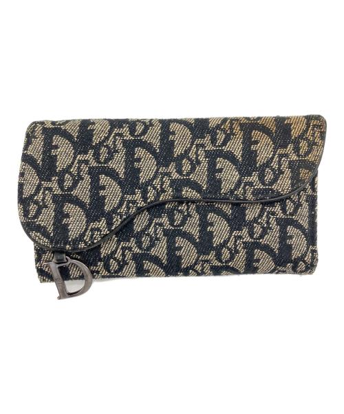 Christian Dior（クリスチャン ディオール）Christian Dior (クリスチャン ディオール) 3つ折り財布 ネイビーの古着・服飾アイテム
