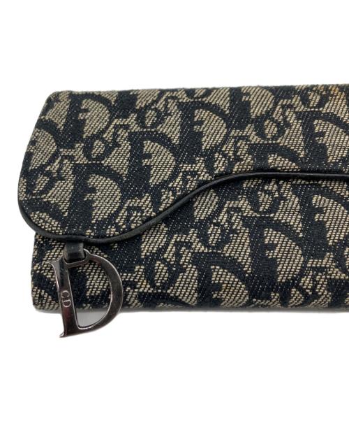 Christian Dior（クリスチャン ディオール）Christian Dior (クリスチャン ディオール) 3つ折り財布 ネイビーの古着・服飾アイテム