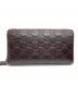GUCCI (グッチ) ラウンドファスナー財布 ブラウン：18000円