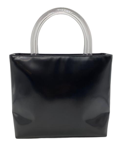PRADA（プラダ）PRADA (プラダ) エナメルハンドバッグ ブラックの古着・服飾アイテム
