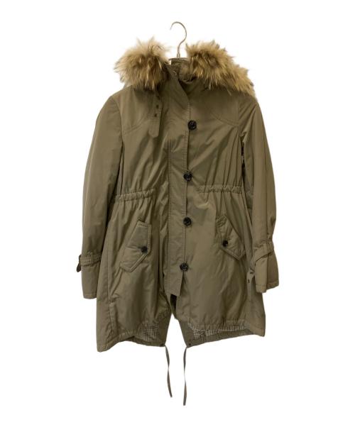 BURBERRY BLUE LABEL（バーバリー ブルー レーベル）BURBERRY BLUE LABEL (バーバリー ブルー レーベル) モッズコート ブラウン サイズ:38の古着・服飾アイテム