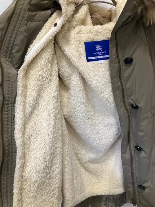 BURBERRY BLUE LABEL（バーバリー ブルー レーベル）BURBERRY BLUE LABEL (バーバリー ブルー レーベル) モッズコート ブラウン サイズ:38の古着・服飾アイテム
