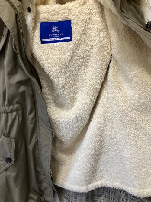 BURBERRY BLUE LABEL（バーバリー ブルー レーベル）BURBERRY BLUE LABEL (バーバリー ブルー レーベル) モッズコート ブラウン サイズ:38の古着・服飾アイテム